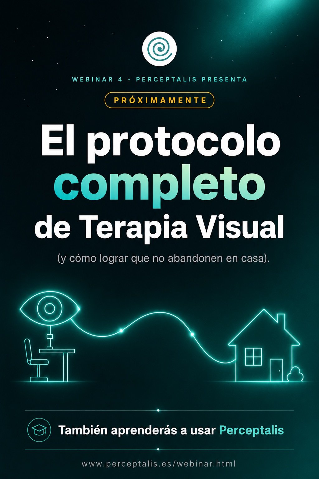 Cartel Webinar · El protocolo completo de Terapia Visual · 22 junio 2026