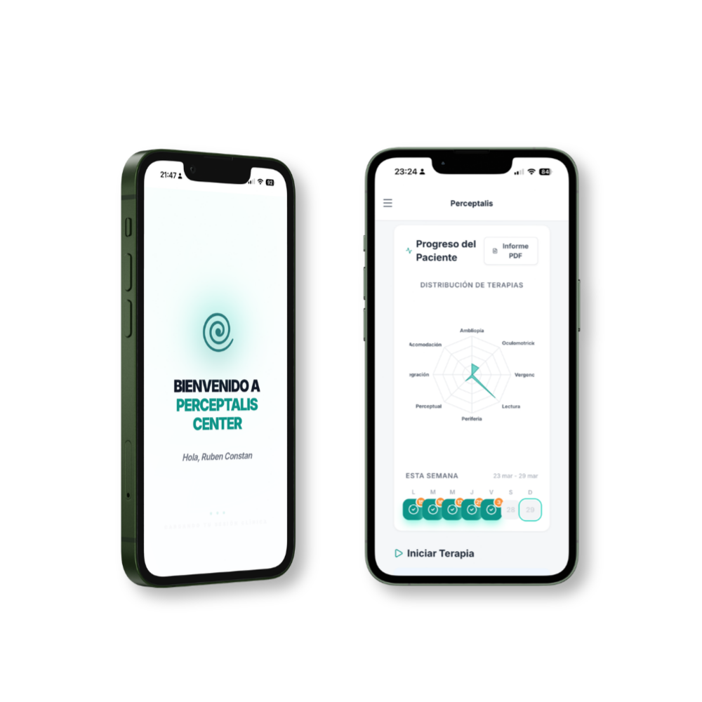 Ejercicios de terapia visual online para pacientes